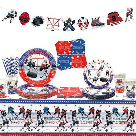 ice hockey party decorations